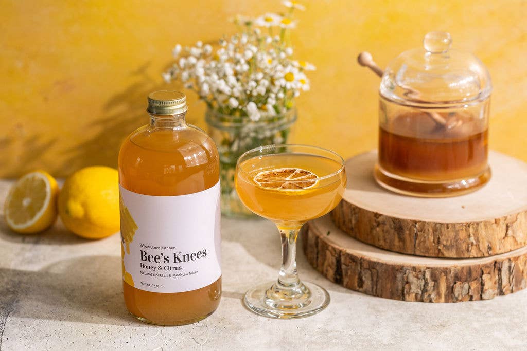 Wood Stove Kitchen - Bee's Knees Cocktail and Mocktail Mixer, 16 fl oz