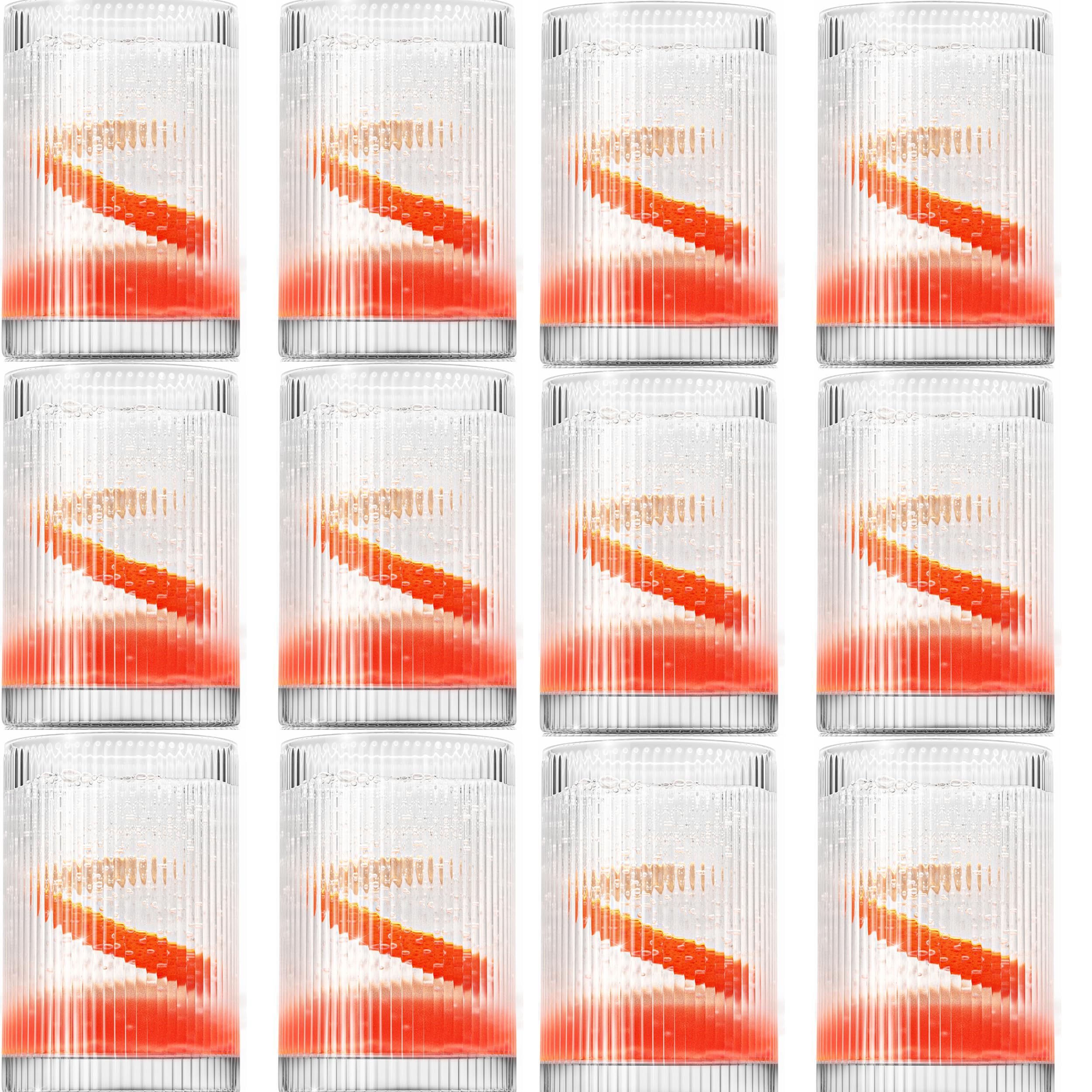 LEMONSODA Vintage Straight Line Tumbler - 12oz (Set of 2 or 4)