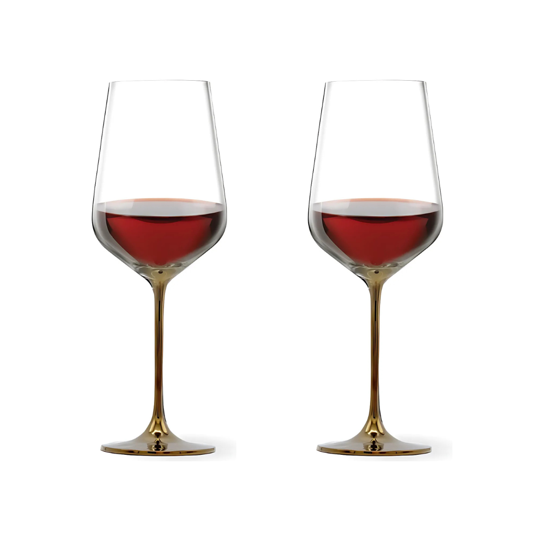 LEMONSODA Full-Bottle Premium Artisan Copper Wine Glasses (750 mL / 25 fl. oz) (Set of 2)