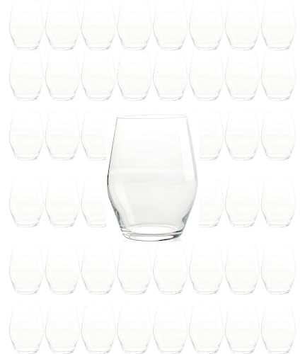 Sante Stemless Crystal Wine Glasses- Set of 6 - 15oz