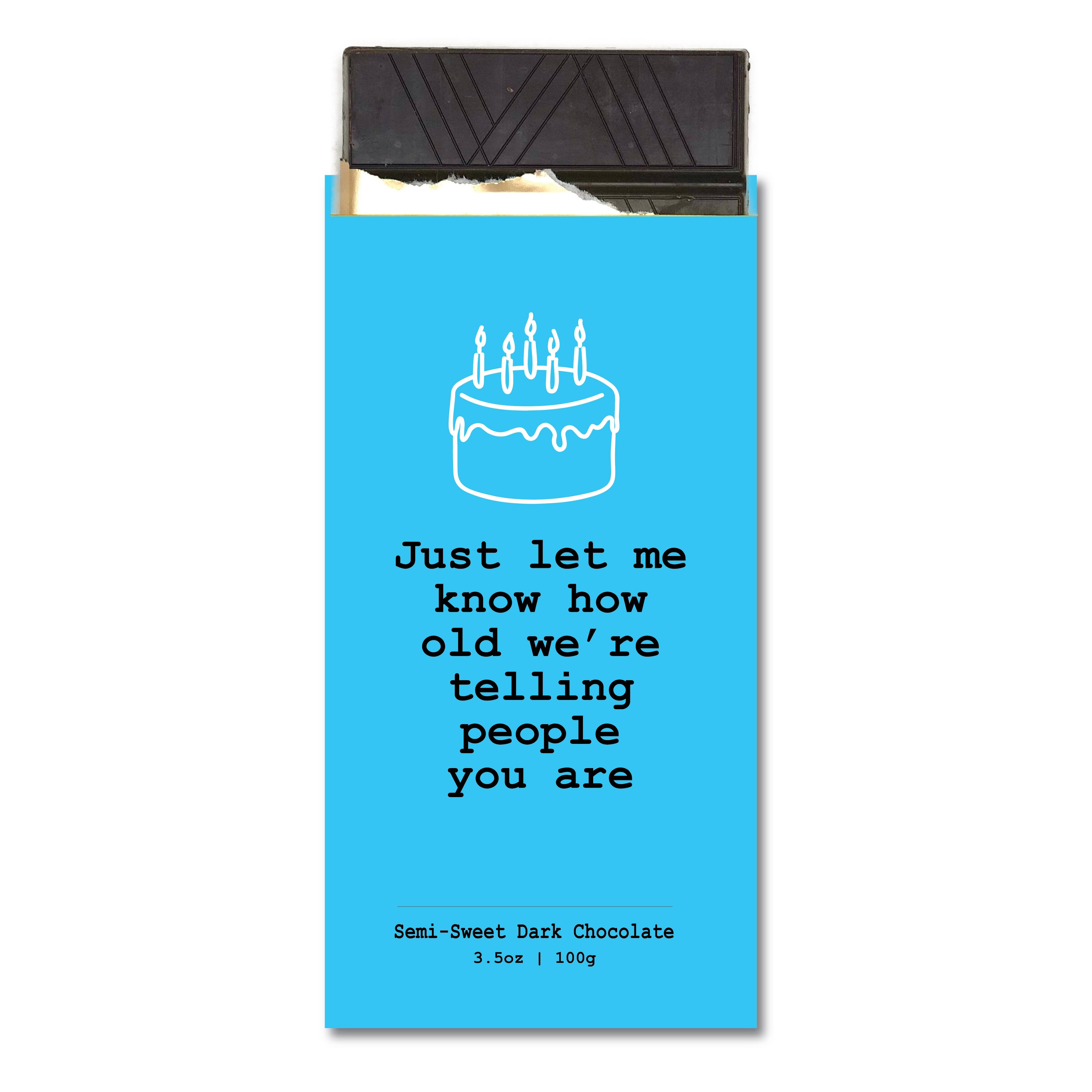 Chocolate Greeting Card - Funny Birthday