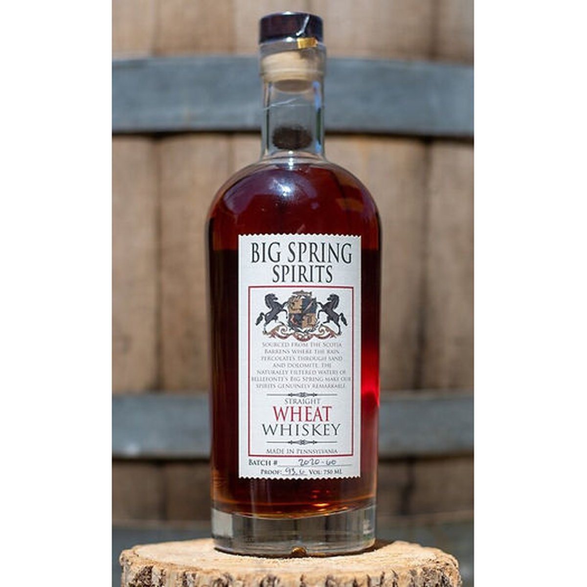 Big Spring Spirits - 100% Wheat Whiskey - 750mL Bottle