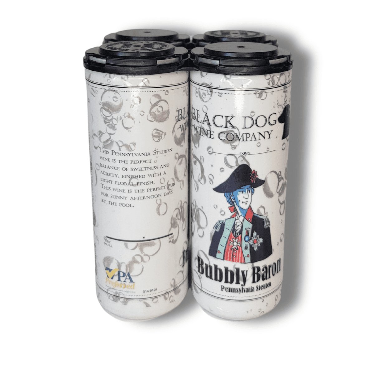Black Dog - 4-Pack Wine - Bubbly Barron - 255mL Cans