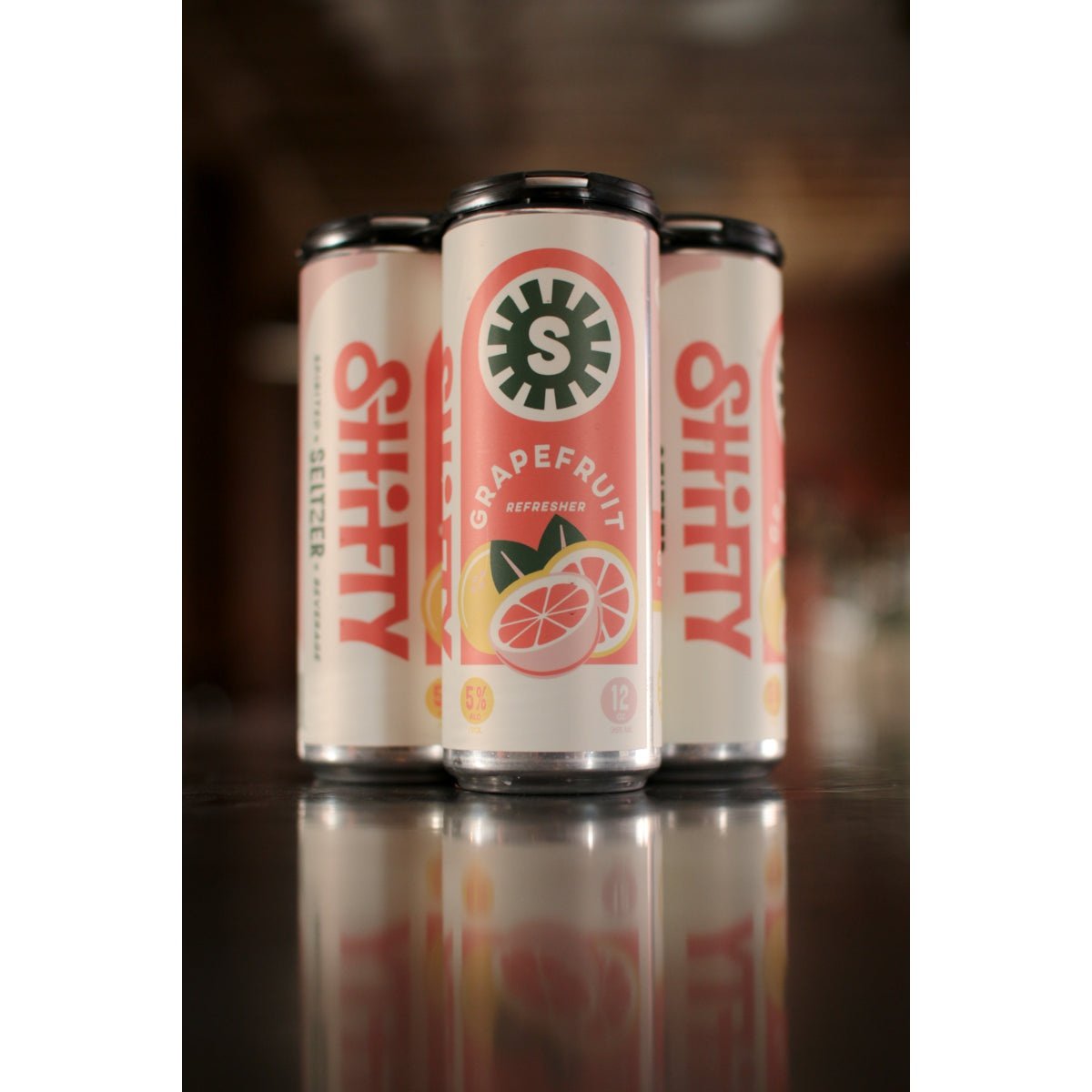 Shifty - Grapefruit Seltzer- 12oz Cans - 4-Pack