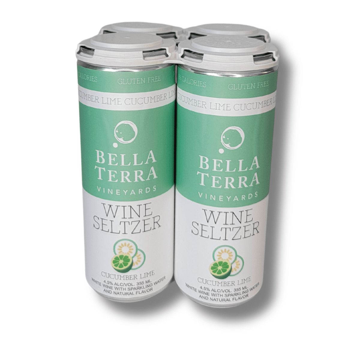 Bella Terra - Cucumber Lime 24-Pack - 12oz Sleek Cans
