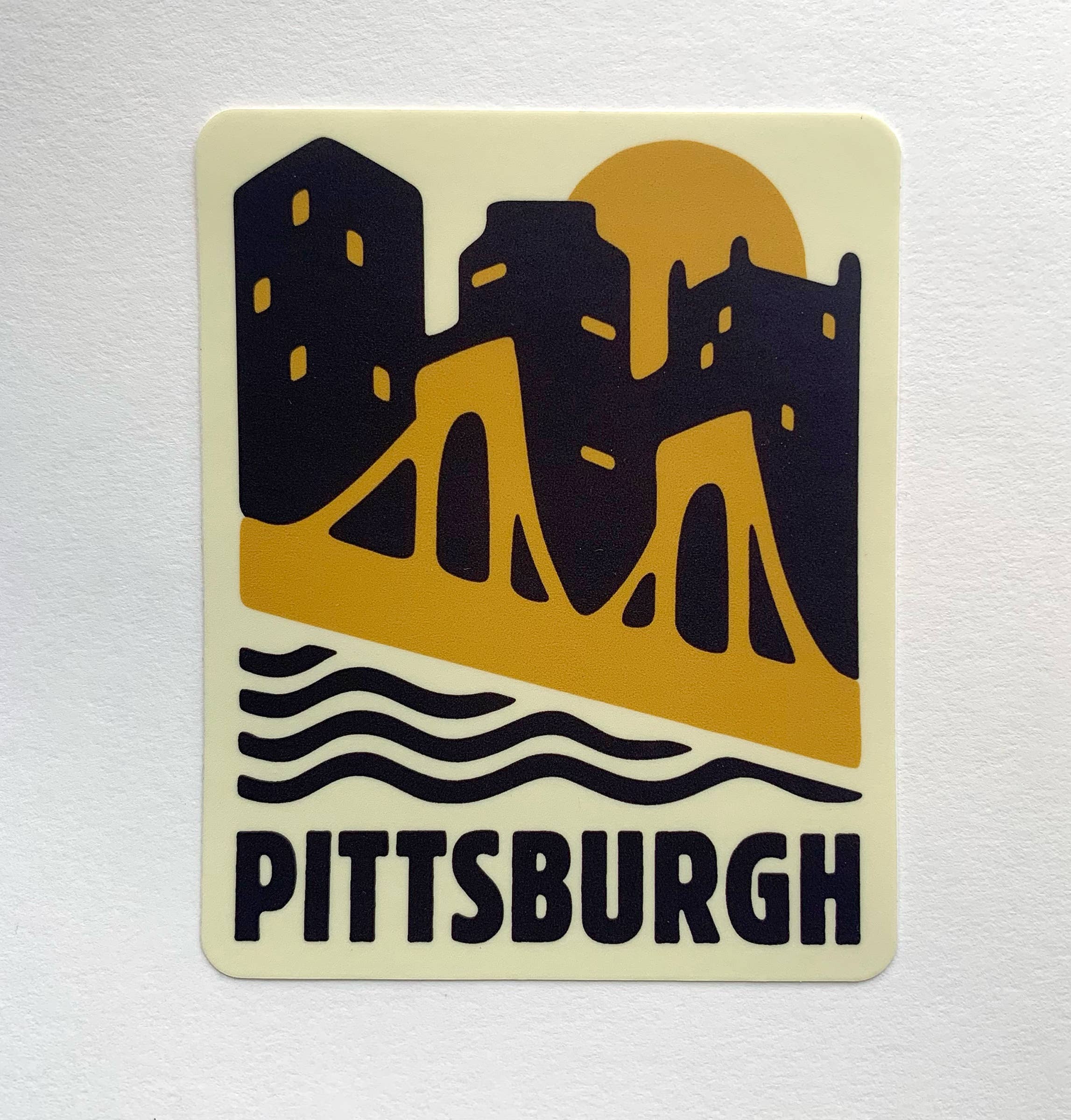 Pittsburgh Pennsylvania License Plate Sticker PGH Bumper Sticker for Car,  RV Camper Western PA Pittsburgh Decals for Hydroflask & Laptop 