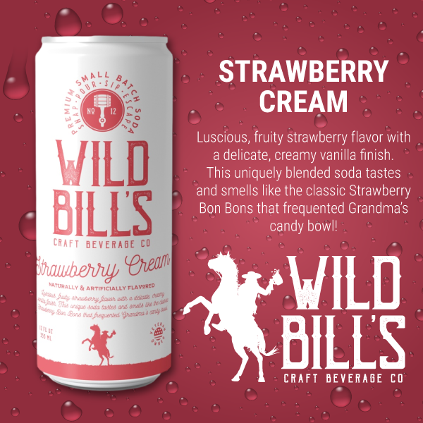 Wild Bill’s Soda - Strawberry Cream