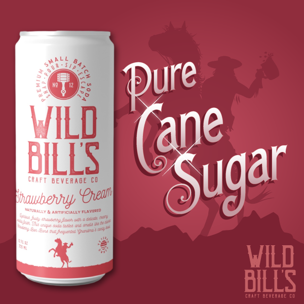 Wild Bill’s Soda - Strawberry Cream