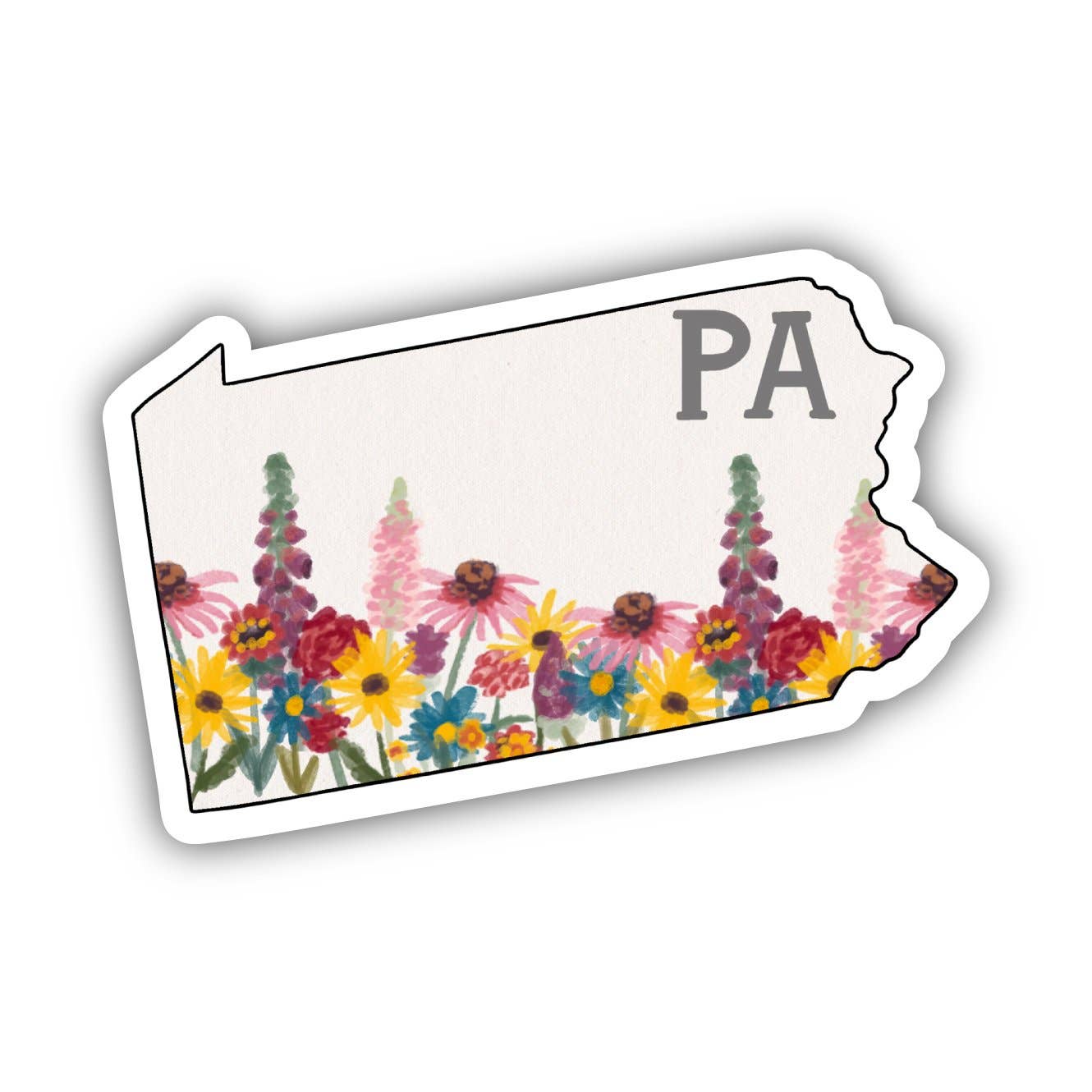 Pennsylvania Flower Pattern Sticker