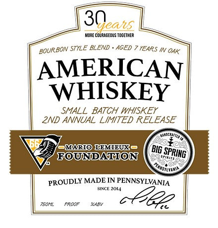 Big Spring Spirits - Mario Lemieux Foundation American Whiskey - 750mL Bottle