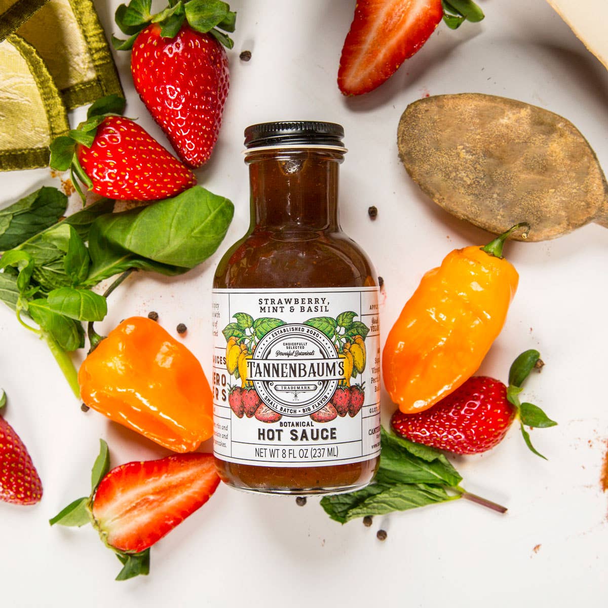 Tannenbaum Foods - Strawberry, Mint & Basil Botanical Hot Sauce