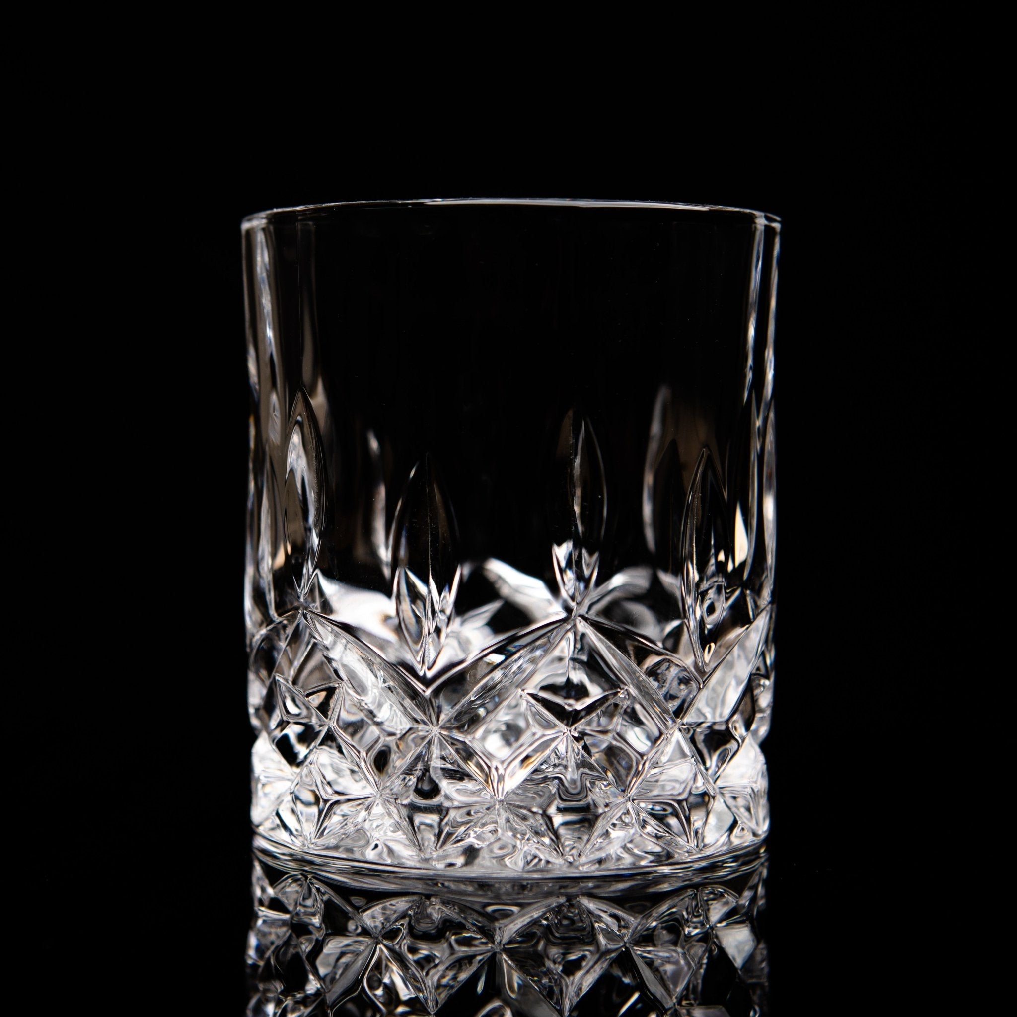 Crystal Cut Old Fashioned Whiskey Glasses Set of 2, 4 or 6 (10oz)