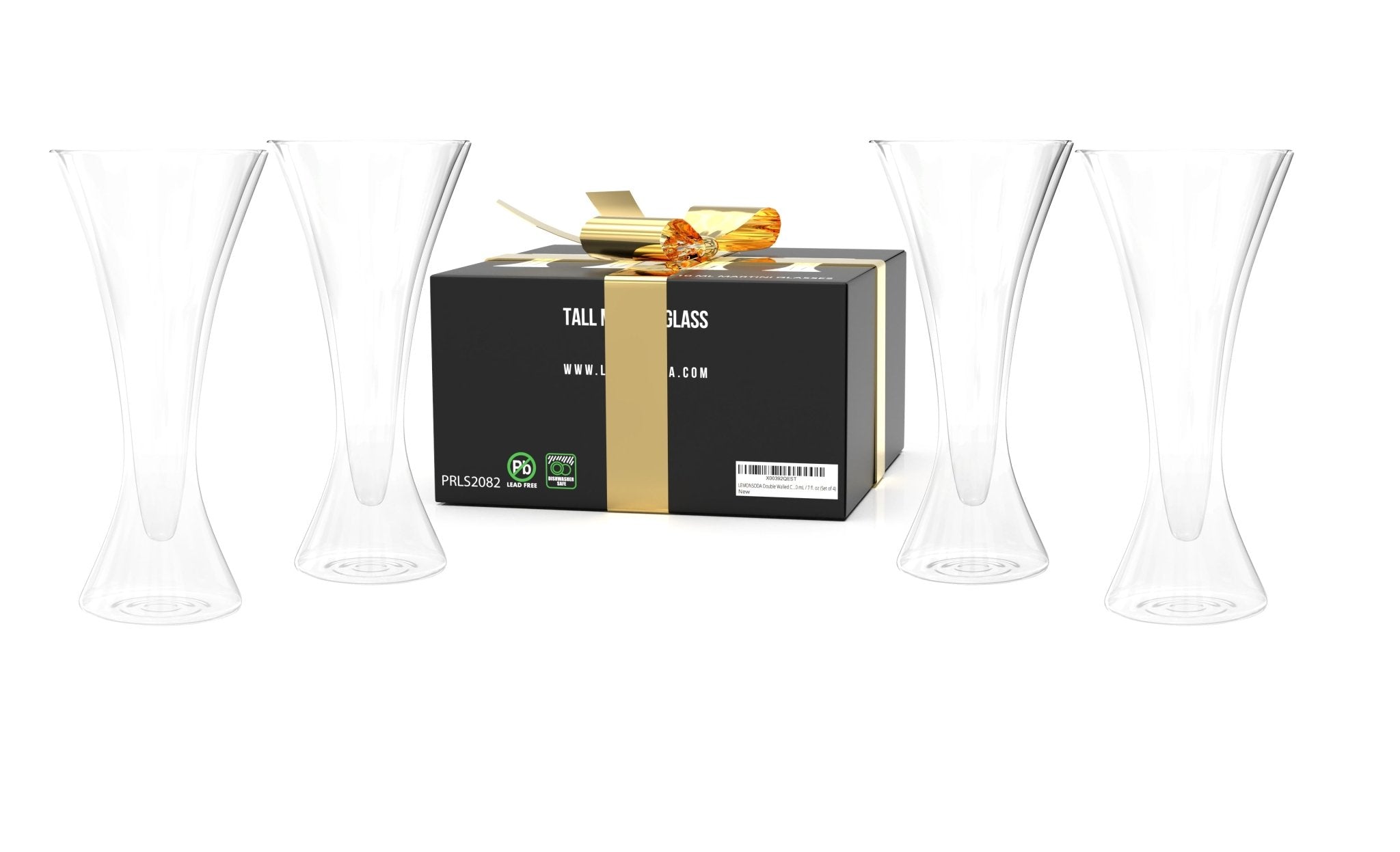 Double Walled Cocktail Martini Glasses - 210 mL / 7 fl. oz Set of 2 or 4