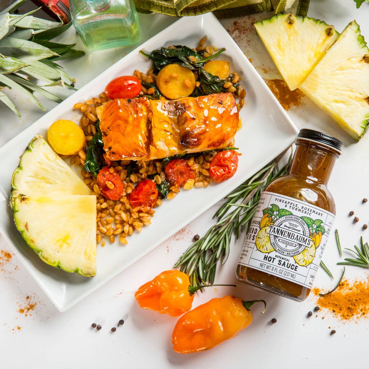 Tannenbaum Foods - Pineapple, Rosemary & Turmeric Botanical Hot Sauce