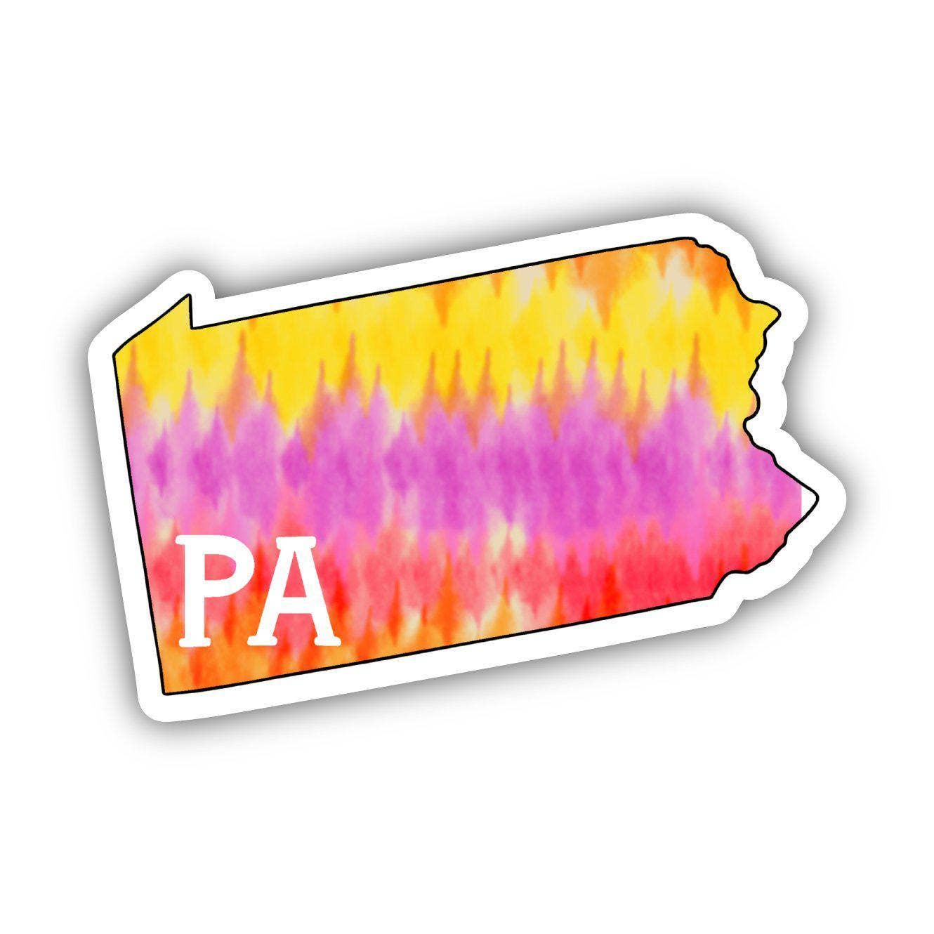 Pennsylvania Tie Dye Sticker