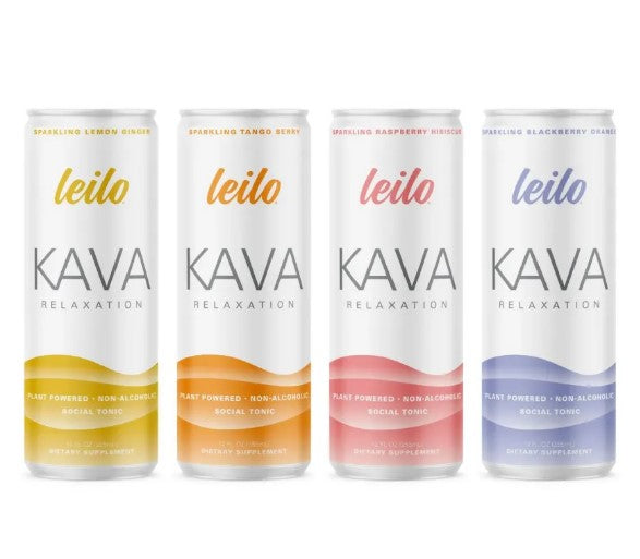 Leilo - Non-Alcoholic Kava Drink - 4 Flavor Variety Pack