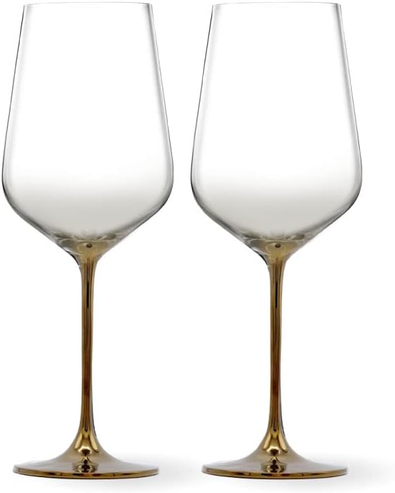 LEMONSODA Full-Bottle Premium Artisan Copper Wine Glasses (750 mL / 25 fl. oz) (Set of 2)