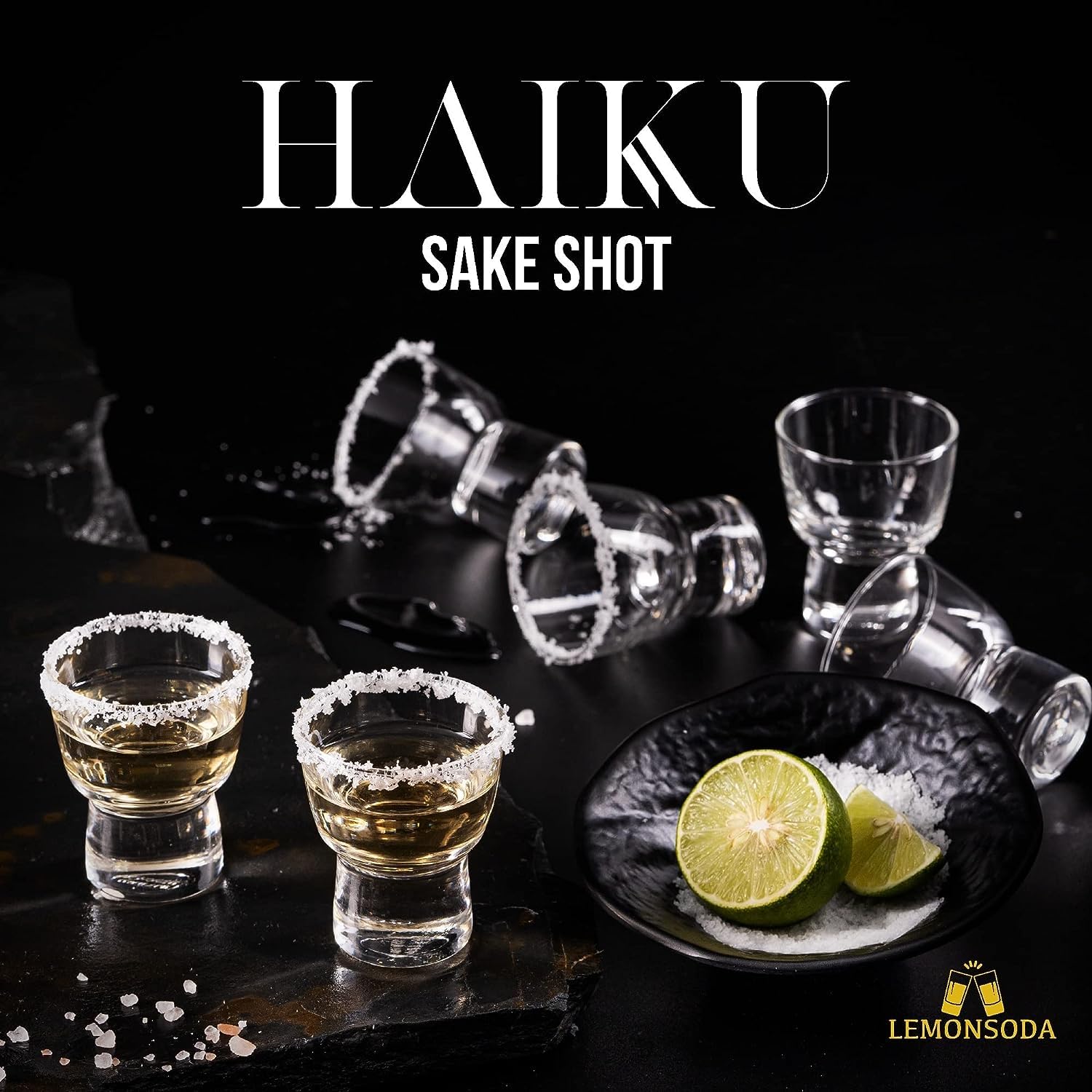 LEMONSODA Haiku Sake Shot Glasses -(60 mL / 2 fl. oz.)