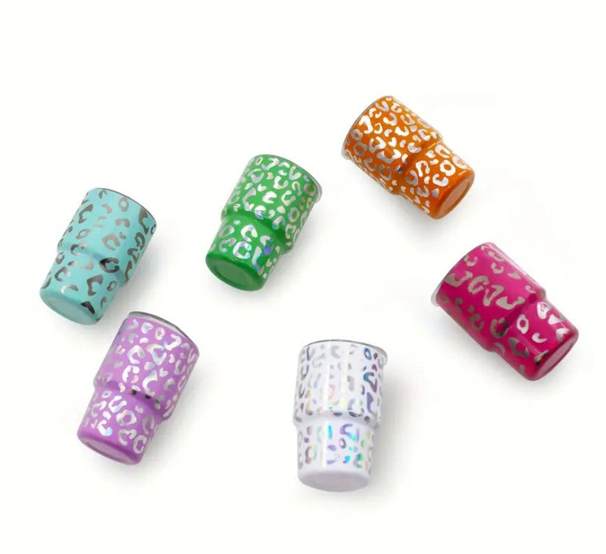 Mini Leopard Print Stainless Steel Shot Glasses