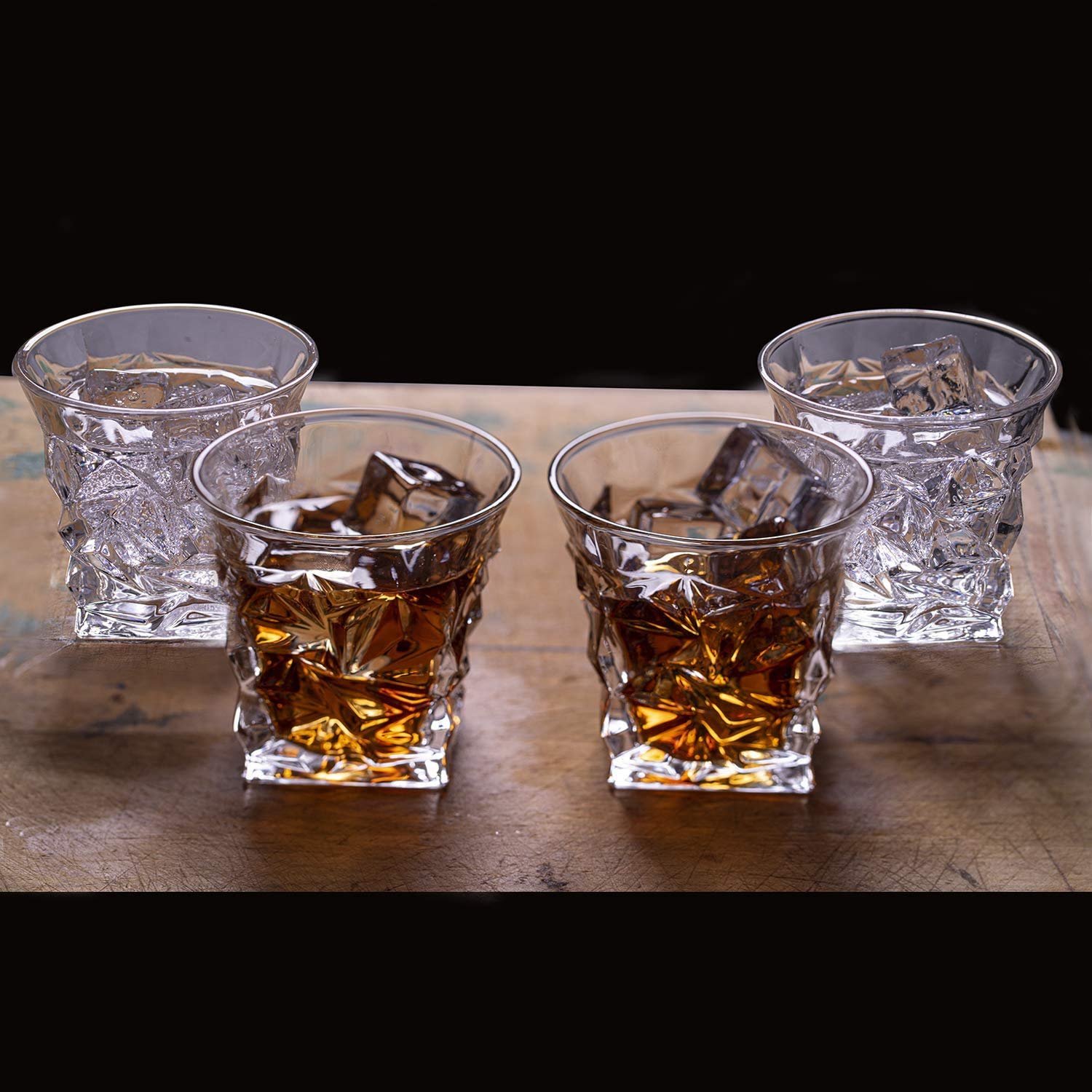 Premium Scotch Elegant Whiskey Glasses - Set of 4 - 10oz