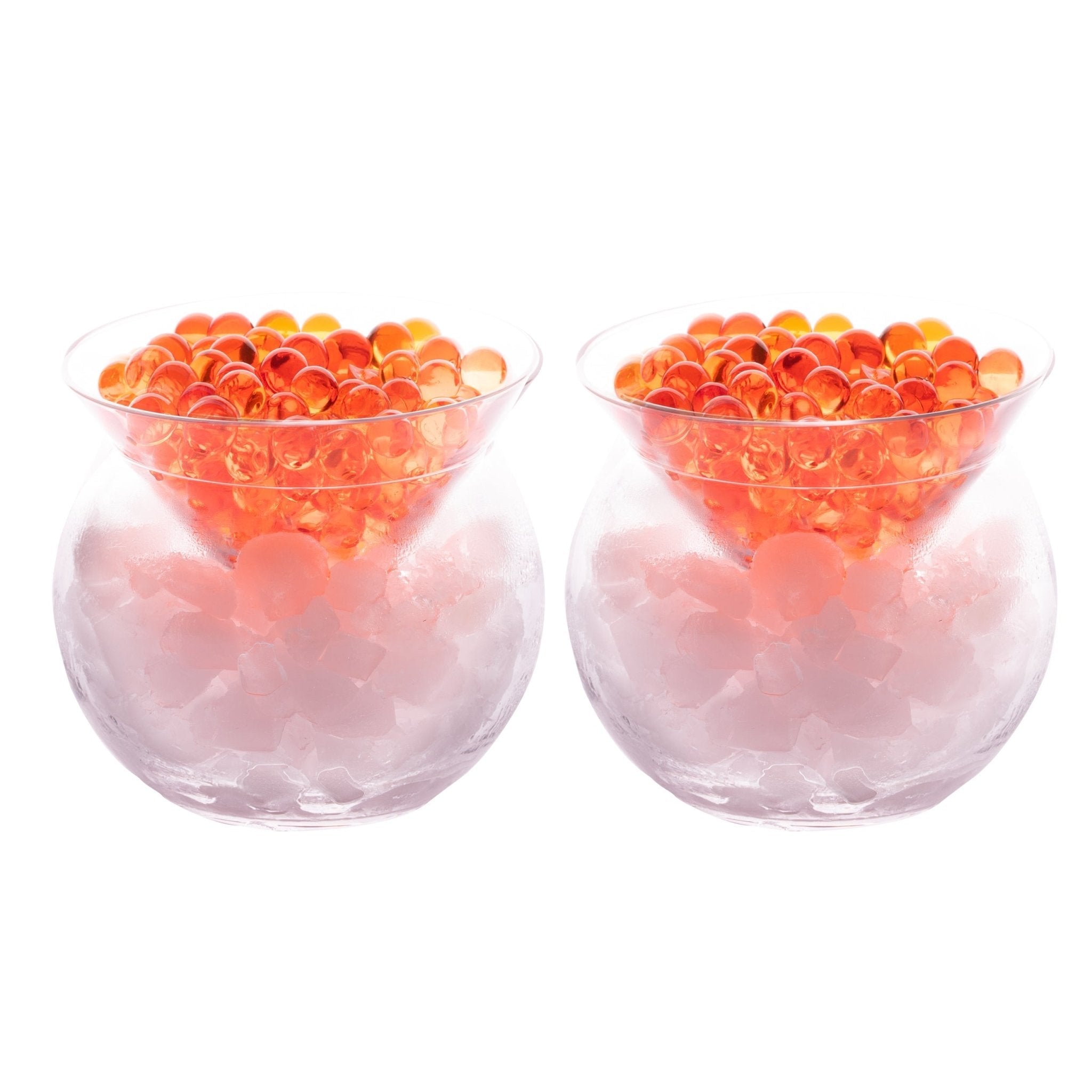 Stemless Martini Glasses with Chiller Set of 2/4