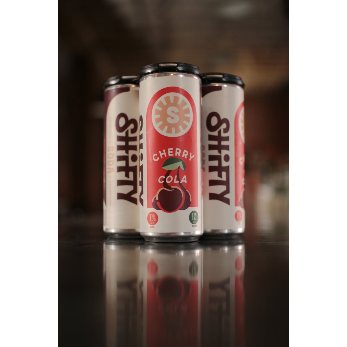 Shifty - Cherry Cola Soda - 12oz Cans - 4-Pack