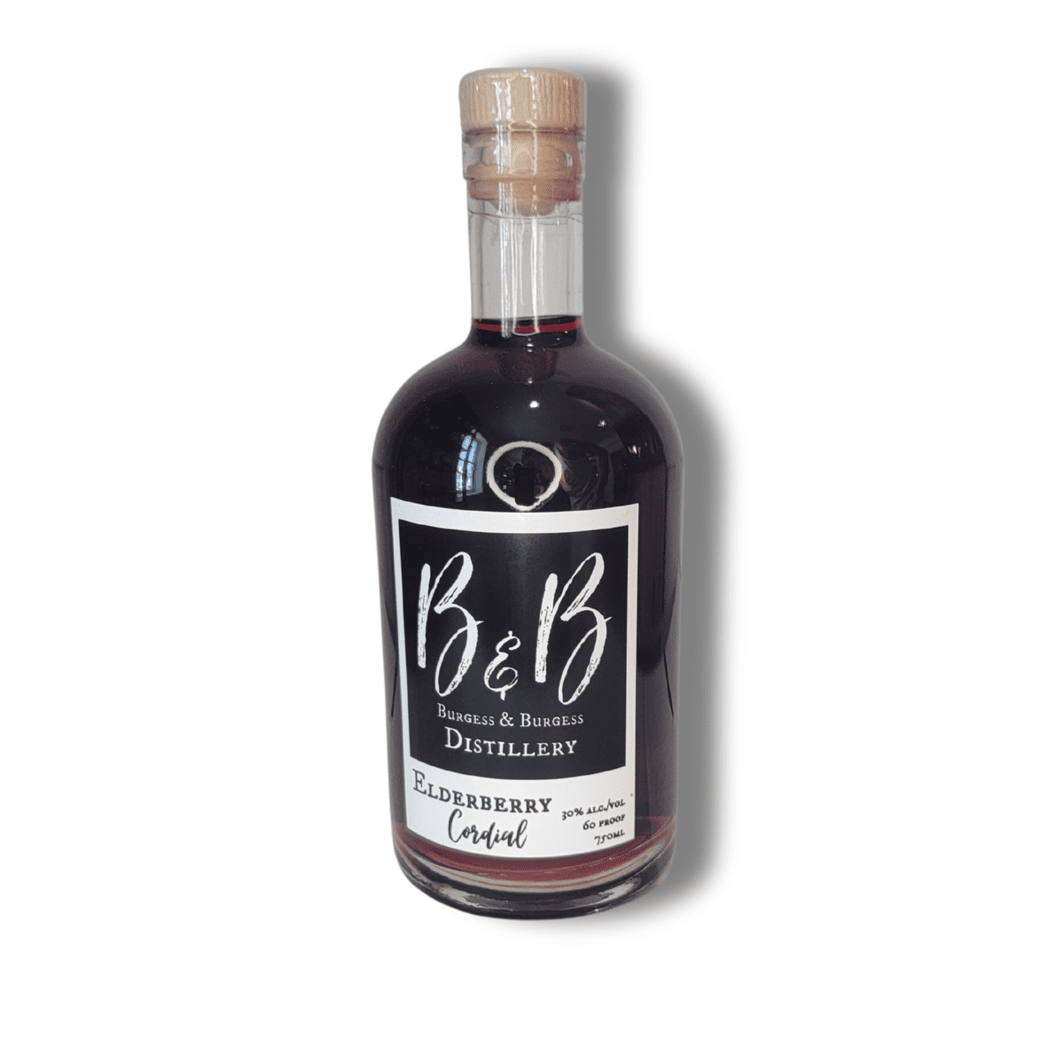 B&B Distillery - Elderberry Cordial - 750mL Bottle